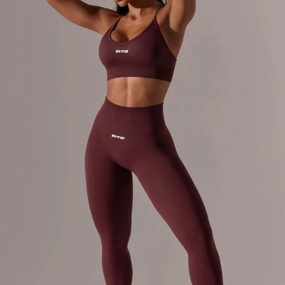 Oh Polly Pants Jumpsuits Brown Bo Tee Leggings And Sports